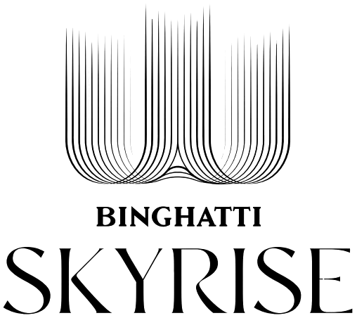 Binghatti Skyrise at Business Bay Logo PNG Black