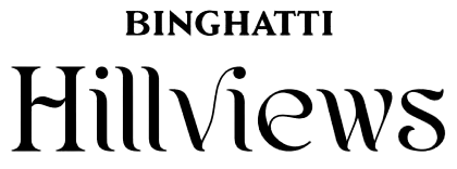 Binghatti Hillviews at Dubai Science Park Black Logo PNG